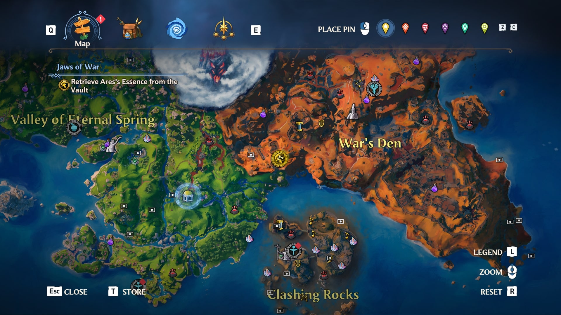 Immortals Fenyx Rising Map Wars Den
